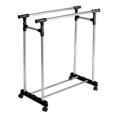 Arara / Cabideiro De Roupas Com Sapateira E Rodinhas Inox - Bazar Bom é boa?