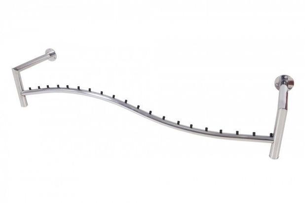 Arara de parede Comac modelo Onda L tamanho 120 cm em aluminio Menor preço em Arara de parede Comac modelo Onda L tamanho 120 cm em aluminio