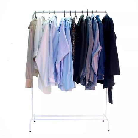 Arara De Roupas Cabideiro De Chão Branca Loja Aço é ruim? Arara De Roupas Cabideiro De Chão Branca Loja Aço é boa?