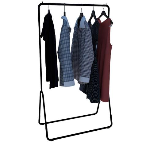 Arara de Roupas Estilo Dicarlo em Aço Carbono - Preto é ruim? Arara de Roupas Estilo Dicarlo em Aço Carbono - Preto é boa?