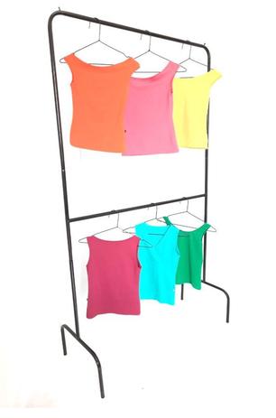 Arara Para Roupas - Cabideiro Duplo Preto - Tubo De Aço - Ninos Menor preço em Arara Para Roupas - Cabideiro Duplo Preto - Tubo De Aço - Ninos