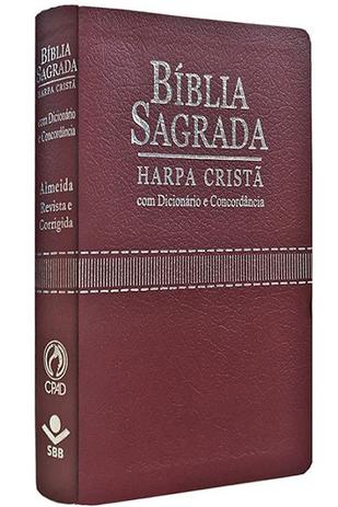 ARC065TILGLVCDH - Bíblia Sagrada - Harpa Cristã - Dicionário e Concordância - Vinho - Casa publicadora das asembleias de deus é boa?