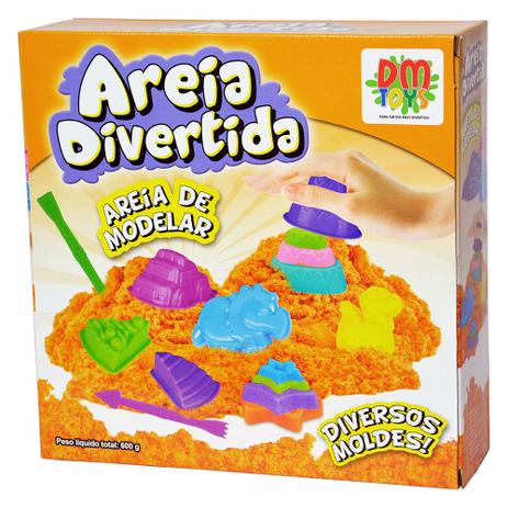 Areia Divertida Cinética Magica Bichos 600g - Dm Toys Menor preço em Areia Divertida Cinética Magica Bichos 600g - Dm Toys