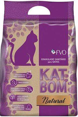 Areia Higiênica Katbom Natural - 3kg - Fvo Menor preço em Areia Higiênica Katbom Natural - 3kg - Fvo