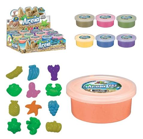 Areia MÁGICA Art Brink 60G + Forminha Menor preço em Areia MÁGICA Art Brink 60G + Forminha