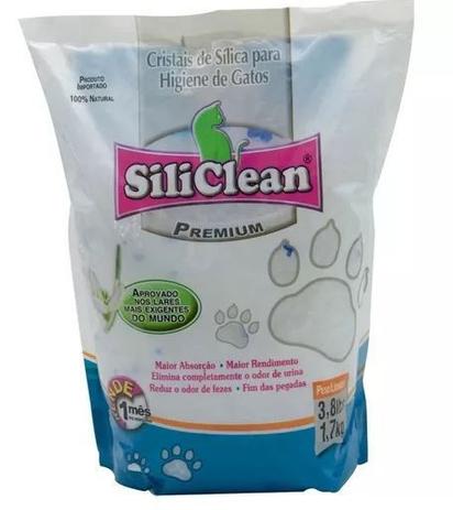 Areia Sanitária Cristais de Sílica SiliClean - 1,7kg - American Pets Menor preço em Areia Sanitária Cristais de Sílica SiliClean - 1,7kg - American Pets