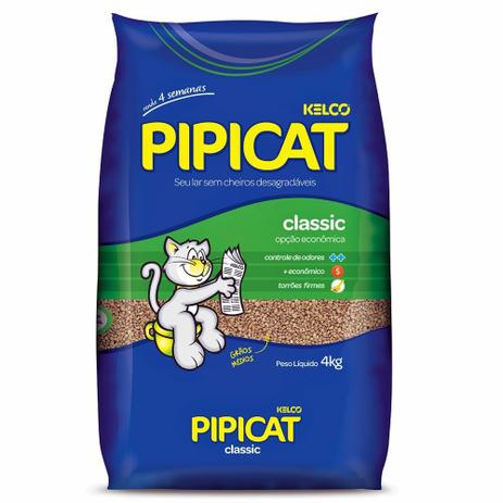 Areia Sanitária Higiênica para gatos Kelco Pipicat Classic 4kg é boa?