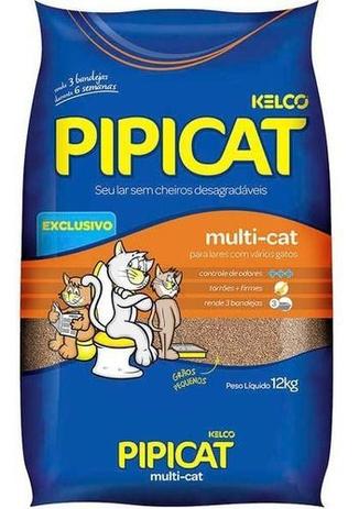 Areia Sanitária Multicat Pipicat 12 Kg (com Nf) - KELCO Menor preço em Areia Sanitária Multicat Pipicat 12 Kg (com Nf) - KELCO