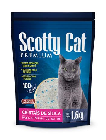 Areia Sanitária Scotty Cristais de Sílica Grossa - 1,6kg Menor preço em Areia Sanitária Scotty Cristais de Sílica Grossa - 1,6kg