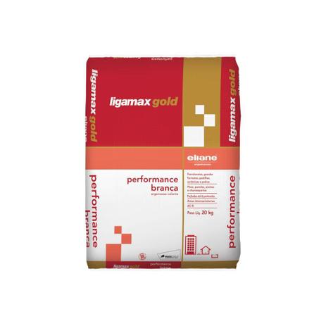 Argamassa Ac 3 Ligamax Gold Performance Branca 20kg - Eliane Menor preço em Argamassa Ac 3 Ligamax Gold Performance Branca 20kg - Eliane