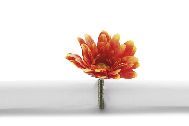 Argola De Guardanapo Com 4 Pecas Gerbera Laranja Copa Cia Porta Guardanapo Magazine Luiza