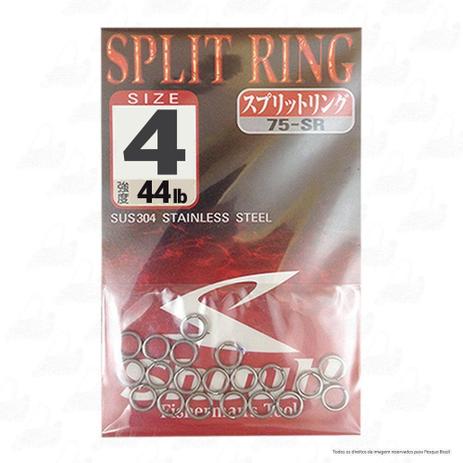 Argola Shout Split Ring Tamanho 4 44LB Para Isca Artificial Cartela com 20 unidades Menor preço em Argola Shout Split Ring Tamanho 4 44LB Para Isca Artificial Cartela com 20 unidades