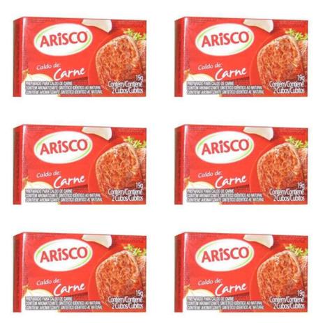 Arisco Caldo De Carne 19g (Kit C/06) Menor preço em Arisco Caldo De Carne 19g (Kit C/06)
