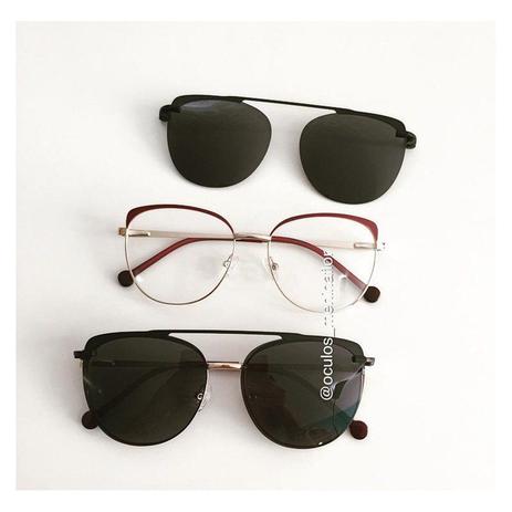 óculos de grau com imã para sol feminino