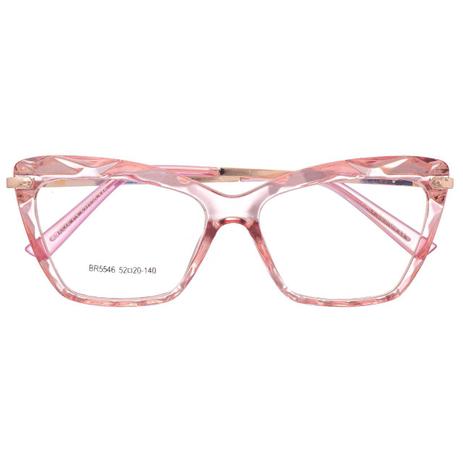 armacao de oculos rosa