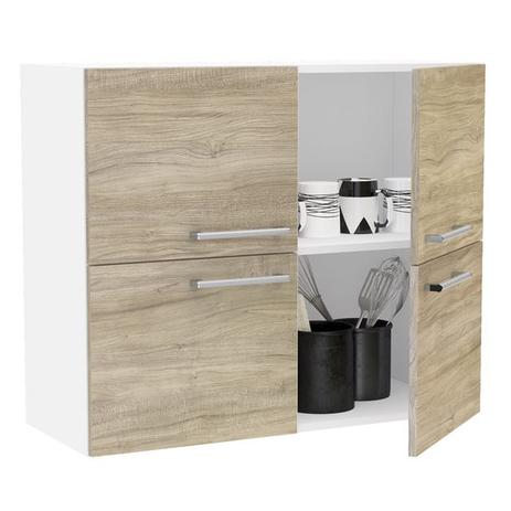 Armario Aereo 04 Portas Branco Carvalho 170548 Floripa Politorno é boa?