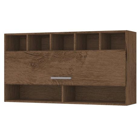 Armario Aereo 120 CM Com 01 Porta Basculante E Adega Milena Marrom Milani Movelaria é boa?