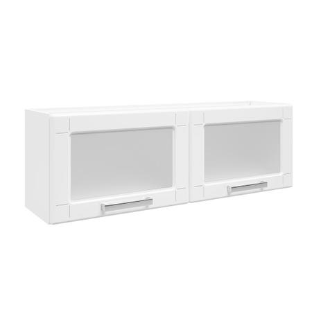 Armário Aéreo Baixo Múltipla Aço 105cm 2 Portas Com Vidro Branco - Bertolini Menor preço em Armário Aéreo Baixo Múltipla Aço 105cm 2 Portas Com Vidro Branco - Bertolini
