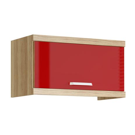 Armário Aéreo Basculante 70cm Sicília Multimóveis Argila/Vermelho Scarlet Menor preço em Armário Aéreo Basculante 70cm Sicília Multimóveis Argila/Vermelho Scarlet