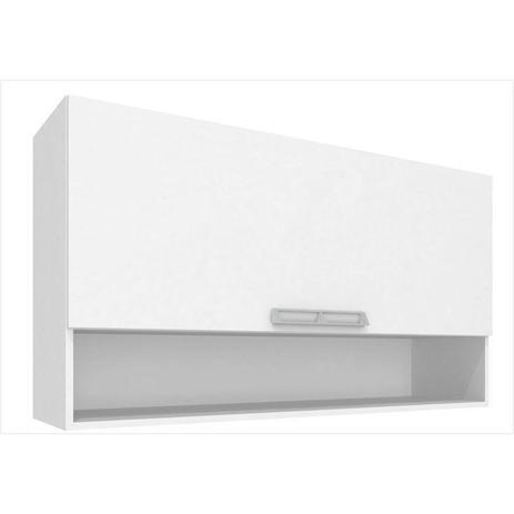 Armário Aéreo Basculante CZ413 120 cm com Nicho - Art In Móveis Menor preço em Armário Aéreo Basculante CZ413 120 cm com Nicho - Art In Móveis