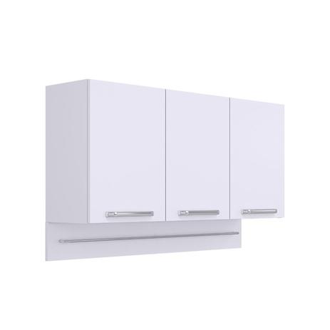 Armário Aéreo C/ Suporte Itatiaia IP3-120 Cacau 3 Portas Branco Laca - Itatiaia móveis Menor preço em Armário Aéreo C/ Suporte Itatiaia IP3-120 Cacau 3 Portas Branco Laca - Itatiaia móveis