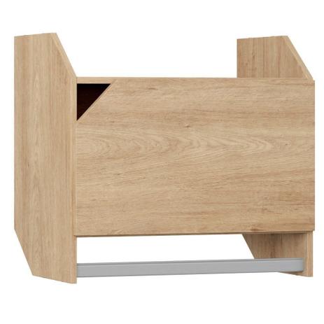 Armário Aéreo Com Porta E Cabideiro Soul Carvalho Mel - Be Mobiliário Menor preço em Armário Aéreo Com Porta E Cabideiro Soul Carvalho Mel - Be Mobiliário