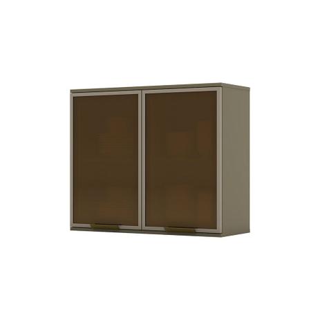 Armário Aéreo Connect 02 Portas Vidro 67,5 cm Heen - Henn Menor preço em Armário Aéreo Connect 02 Portas Vidro 67,5 cm Heen - Henn