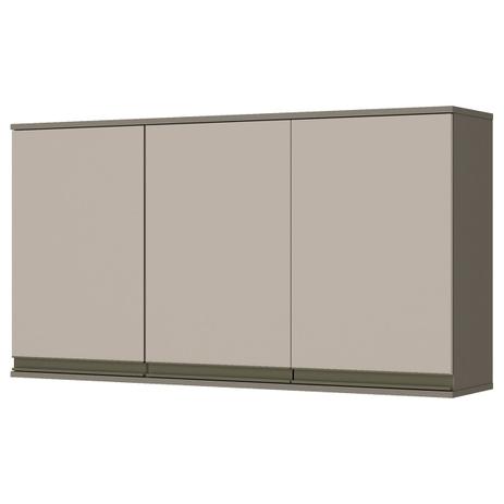Armário Aéreo Connect 3 Portas 120Cm Duna E Cristal Henn Menor preço em Armário Aéreo Connect 3 Portas 120Cm Duna E Cristal Henn