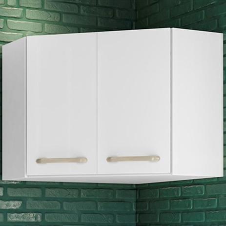 Armário Aéreo Cozinha Canto Oblíquo Loá 2 Portas Branco Uv - Nicioli Menor preço em Armário Aéreo Cozinha Canto Oblíquo Loá 2 Portas Branco Uv - Nicioli