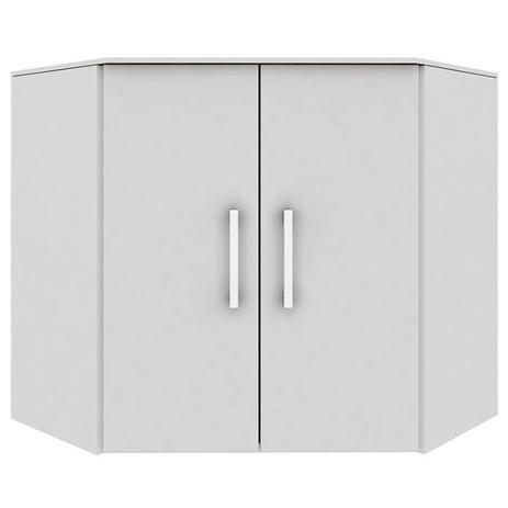 Armário Aéreo de Canto Suiça Branco Poliman 60 CM Menor preço em Armário Aéreo de Canto Suiça Branco Poliman 60 CM