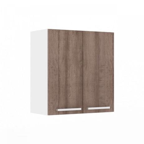 Armário Aéreo Duplo 60cm Cozinha Verona Movelbento Branco/Rústico Menor preço em Armário Aéreo Duplo 60cm Cozinha Verona Movelbento Branco/Rústico