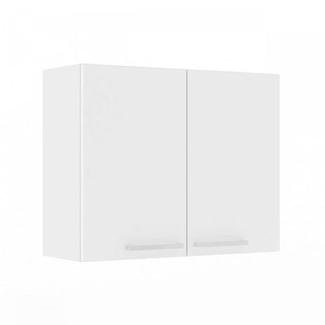 Armário Aéreo Duplo 80cm Cozinha Verona Movelbento Branco Menor preço em Armário Aéreo Duplo 80cm Cozinha Verona Movelbento Branco