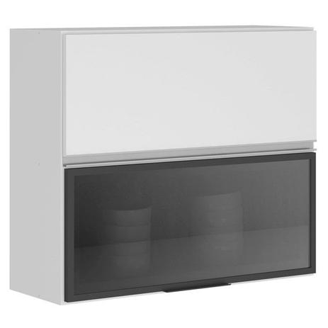 Armario Aereo Duplo Basculante 80 CM 100% MDF Kali Premium 3064.19 Branco Nicioli Menor preço em Armario Aereo Duplo Basculante 80 CM 100% MDF Kali Premium 3064.19 Branco Nicioli