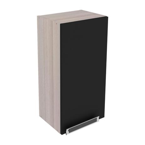 Armário Aéreo Itatiaia IP1-35 Jazz 1 Porta Coimbra Bege/Preto - Itatiaia móveis Menor preço em Armário Aéreo Itatiaia IP1-35 Jazz 1 Porta Coimbra Bege/Preto - Itatiaia móveis