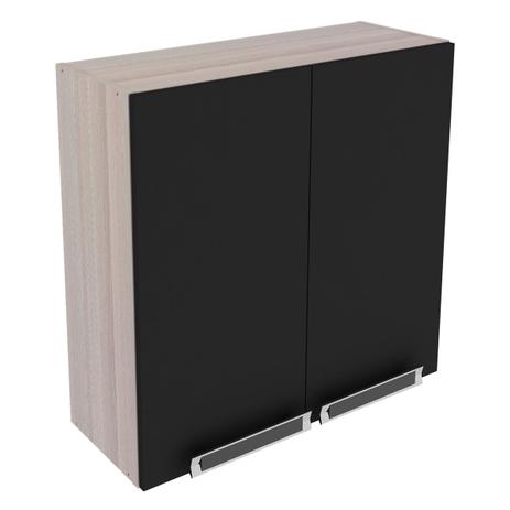 Armário Aéreo Itatiaia IP2-70 Jazz 2 Portas Coimbra Bege/Preto - Itatiaia móveis Menor preço em Armário Aéreo Itatiaia IP2-70 Jazz 2 Portas Coimbra Bege/Preto - Itatiaia móveis