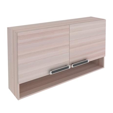Armário Aéreo Jazz 2 PT Coimbra e Bege 120 cm - Itatiaia Menor preço em Armário Aéreo Jazz 2 PT Coimbra e Bege 120 cm - Itatiaia