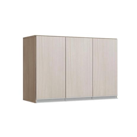 Armário Aéreo Karen 90cm 3 Portas Malbec/Avelã - MPdecor Menor preço em Armário Aéreo Karen 90cm 3 Portas Malbec/Avelã - MPdecor