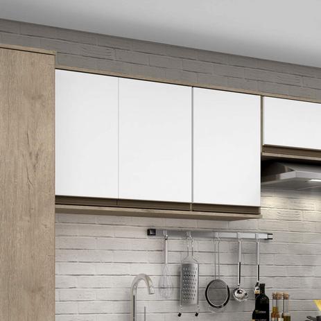 Armário Aéreo Modulado 3 Portas 120cm Vicenza Siena Móveis Menor preço em Armário Aéreo Modulado 3 Portas 120cm Vicenza Siena Móveis