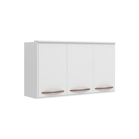 Armário Aéreo Multiuso 3 Portas 120cm Branco Albatroz - Móveis albatroz Menor preço em Armário Aéreo Multiuso 3 Portas 120cm Branco Albatroz - Móveis albatroz