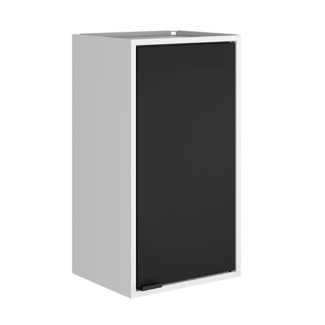 Armário Aéreo Multiuso Itatiaia PD 1P-35 Smart 1 Porta Branco/Preto - Itatiaia móveis Menor preço em Armário Aéreo Multiuso Itatiaia PD 1P-35 Smart 1 Porta Branco/Preto - Itatiaia móveis