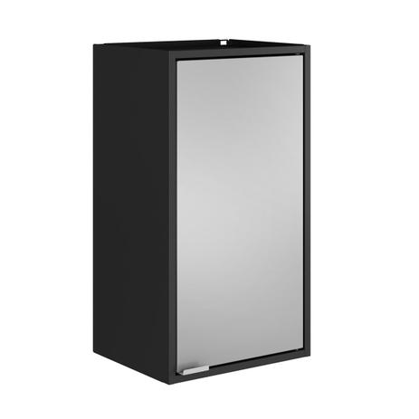 Armário Aéreo Multiuso Itatiaia PD 1P-35 Smart 1 Porta Preto/Cinza - Itatiaia móveis Menor preço em Armário Aéreo Multiuso Itatiaia PD 1P-35 Smart 1 Porta Preto/Cinza - Itatiaia móveis
