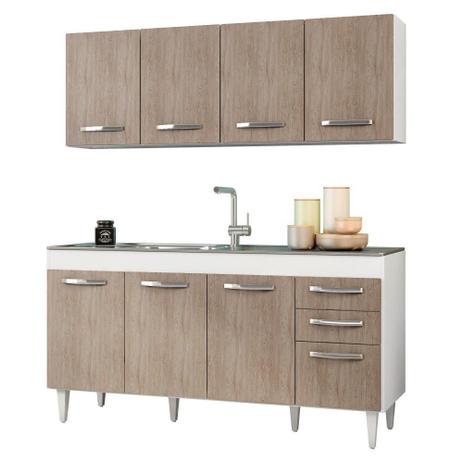 Armário Aéreo Panamá e Balcão Gabinete de Pia 160cm Áustria - Lumil Móveis é ruim? Armário Aéreo Panamá e Balcão Gabinete de Pia 160cm Áustria - Lumil Móveis é boa?