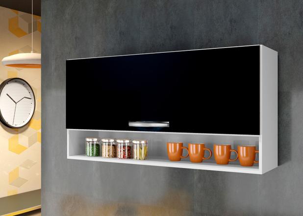 Menor preço em Armário Aéreo para cozinha 1 Porta Basculante e Nicho Max - Arte Moveis