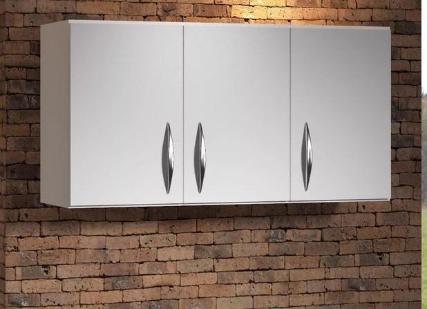 Armário Aéreo Para Cozinha ou Lavanderia com 3 Portas Branco - Magazine rm Menor preço em Armário Aéreo Para Cozinha ou Lavanderia com 3 Portas Branco - Magazine rm