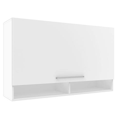 Armário Aéreo Zanzini Color 1 Porta Basculante 2 Nichos Branco - Zanzini móveis Menor preço em Armário Aéreo Zanzini Color 1 Porta Basculante 2 Nichos Branco - Zanzini móveis