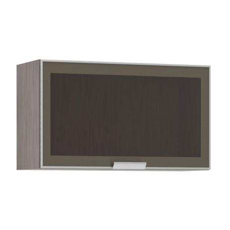 Armário Basculante Luciane 80cm 1 Porta com Vidro Reflecta Bronze Cannes Menor preço em Armário Basculante Luciane 80cm 1 Porta com Vidro Reflecta Bronze Cannes