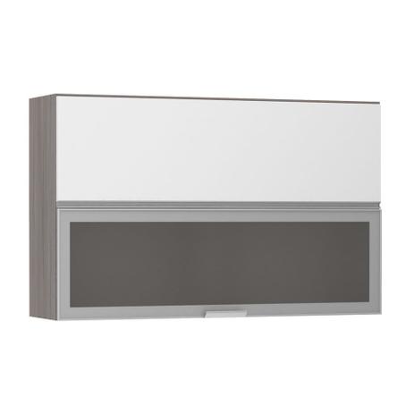 Armário Basculante Misto Luciane 120cm 1 Porta Fechada 1 Porta com Vidro Miniboreal Cannes Menor preço em Armário Basculante Misto Luciane 120cm 1 Porta Fechada 1 Porta com Vidro Miniboreal Cannes