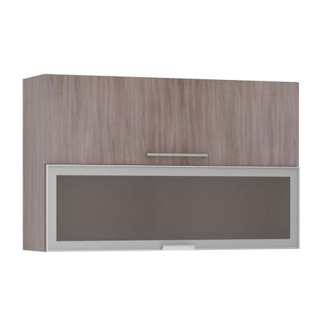 Armário Basculante Misto Luciane 120cm 1 Porta Fechada e 1 Porta com Vidro Miniboreal Nice Menor preço em Armário Basculante Misto Luciane 120cm 1 Porta Fechada e 1 Porta com Vidro Miniboreal Nice