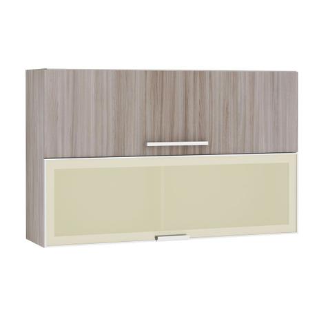 Armário Basculante Misto Luciane 120cm 1 Porta Fechada e 1 Porta com Vidro Reflecta Nice Menor preço em Armário Basculante Misto Luciane 120cm 1 Porta Fechada e 1 Porta com Vidro Reflecta Nice