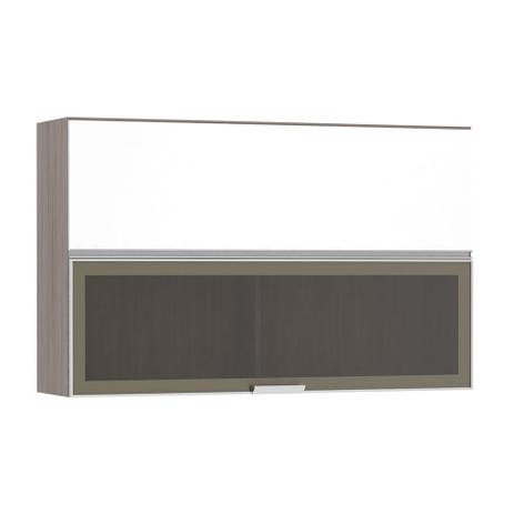 Armário Basculante Misto Luciane 120cm 1 Porta Fechada1 Porta com Vidro Reflecta Cannes Menor preço em Armário Basculante Misto Luciane 120cm 1 Porta Fechada1 Porta com Vidro Reflecta Cannes